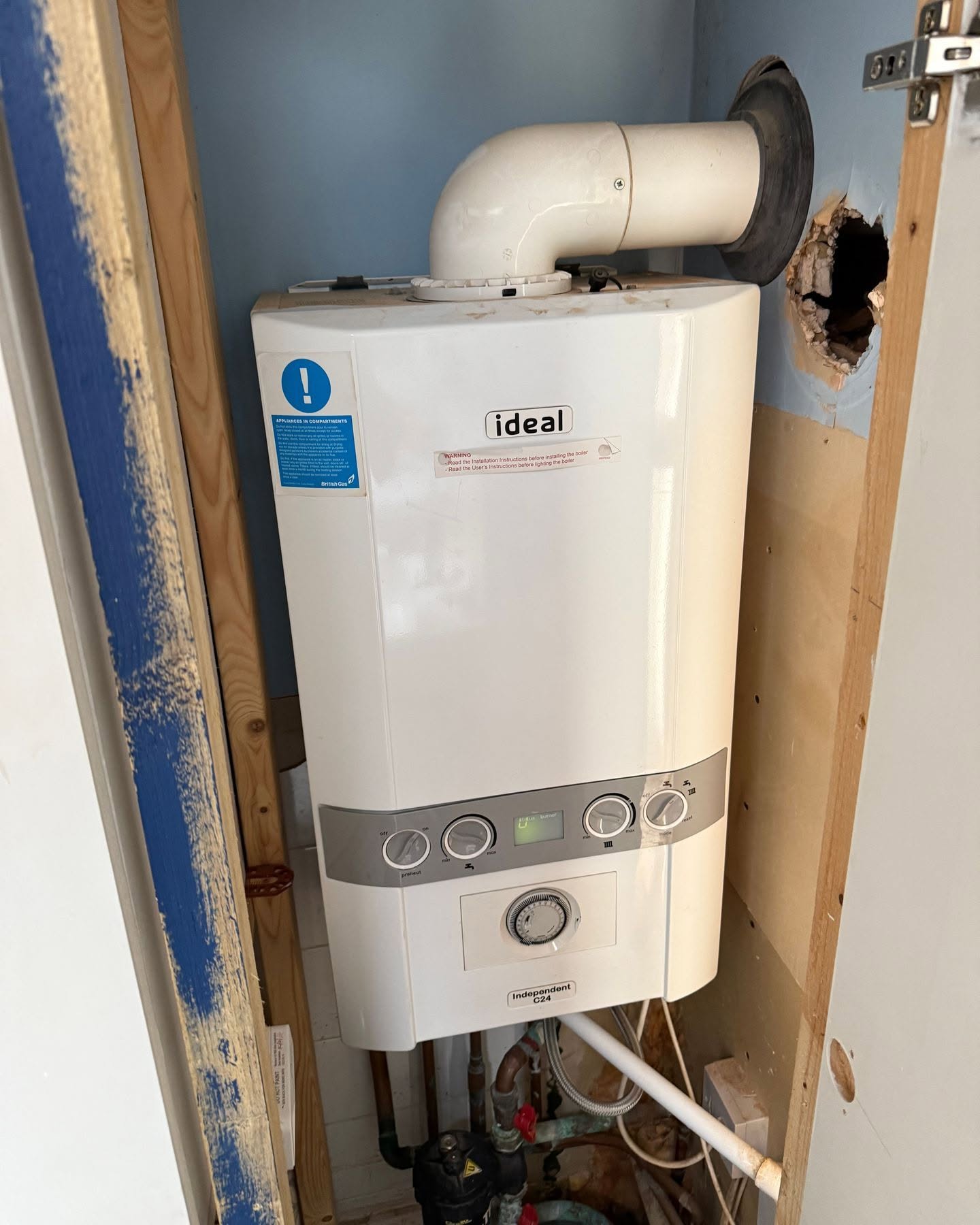 Ideal boiler installation